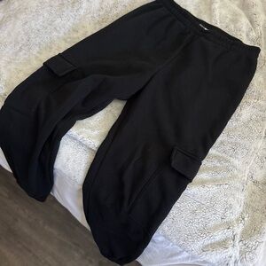 Fashion Nova Black Cargo Joggers